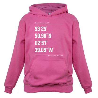 Stadium Coordinates Liverpool Kids T Shirt