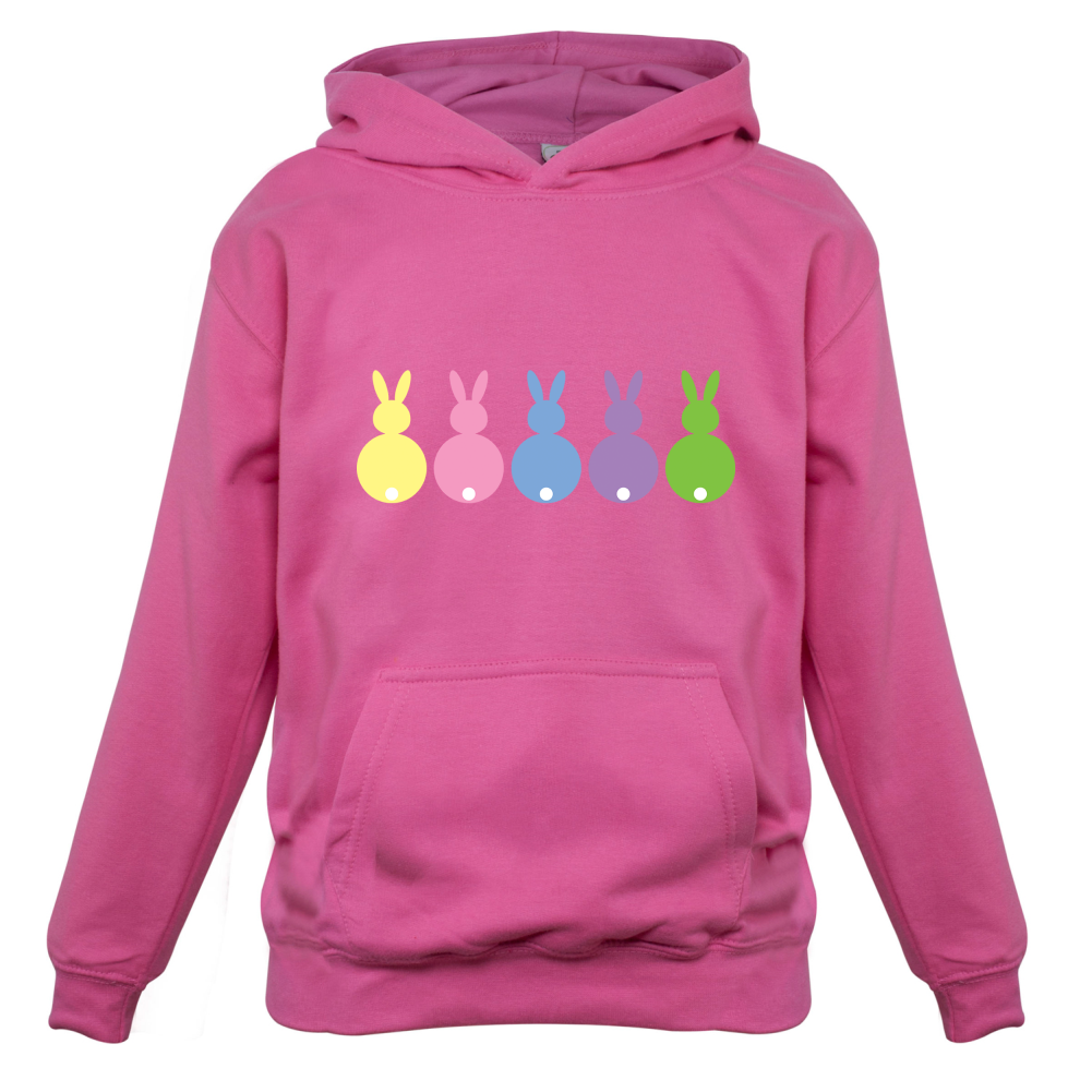 Multi Colour Easter Bunny's Kids T Shirt