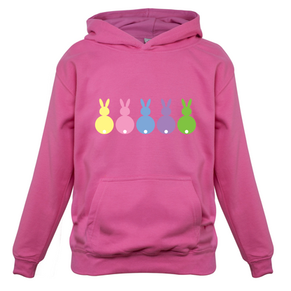 Multi Colour Easter Bunny's Kids T Shirt
