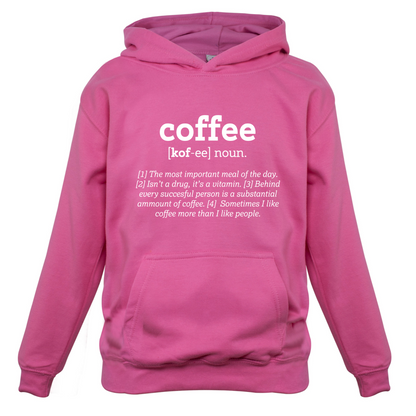 Definition Coffee Kids T Shirt
