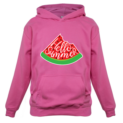 Hello Summer Watermelon Kids T Shirt