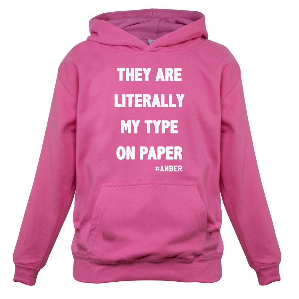 Literally My Type On Paper Kids T Shirt