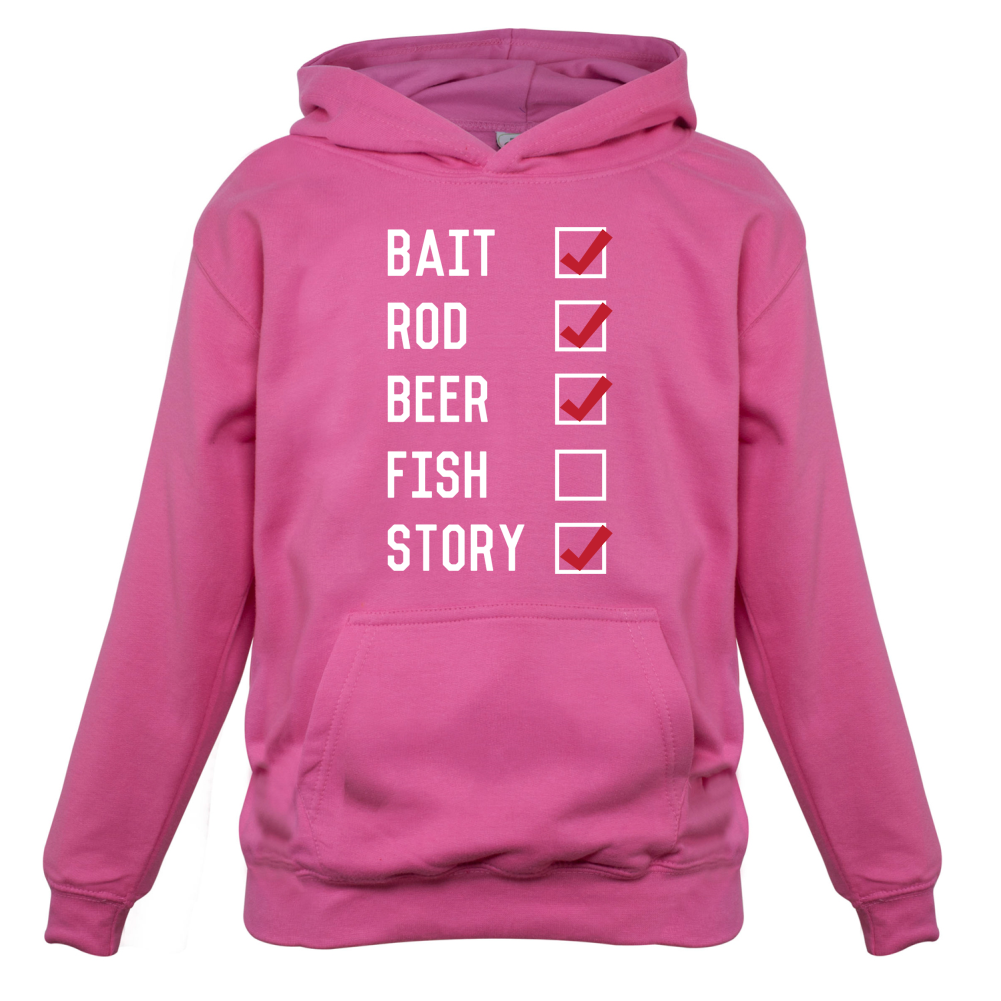 Fishing Checklist Kids T Shirt
