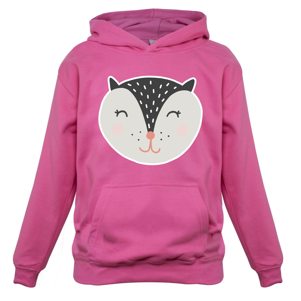 Smiley Face Badger Kids T Shirt