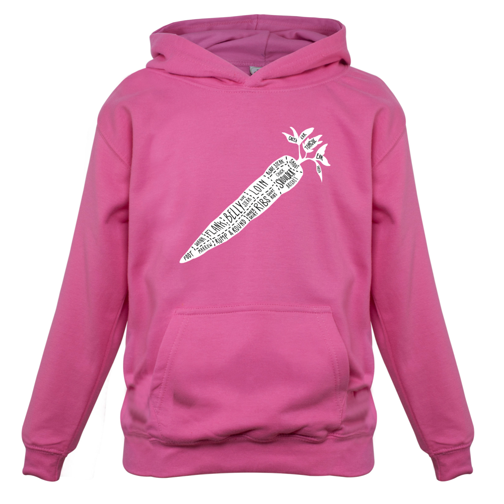 Butcher Carrot Diagram Kids T Shirt