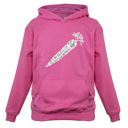 Butcher Carrot Diagram Kids T Shirt