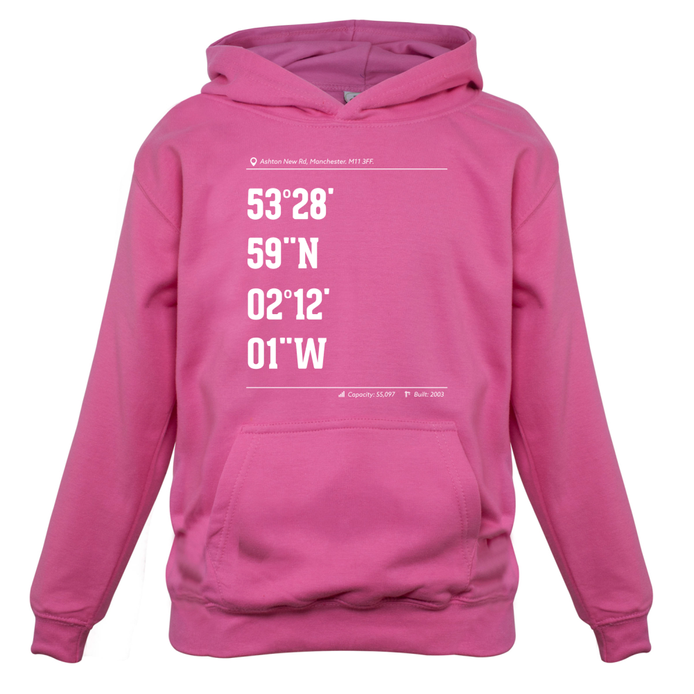 Stadium Coordinates Sky Blues Kids T Shirt