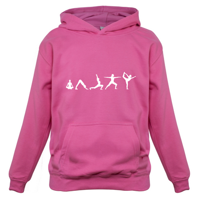 Evolution Of Yoga Kids T Shirt