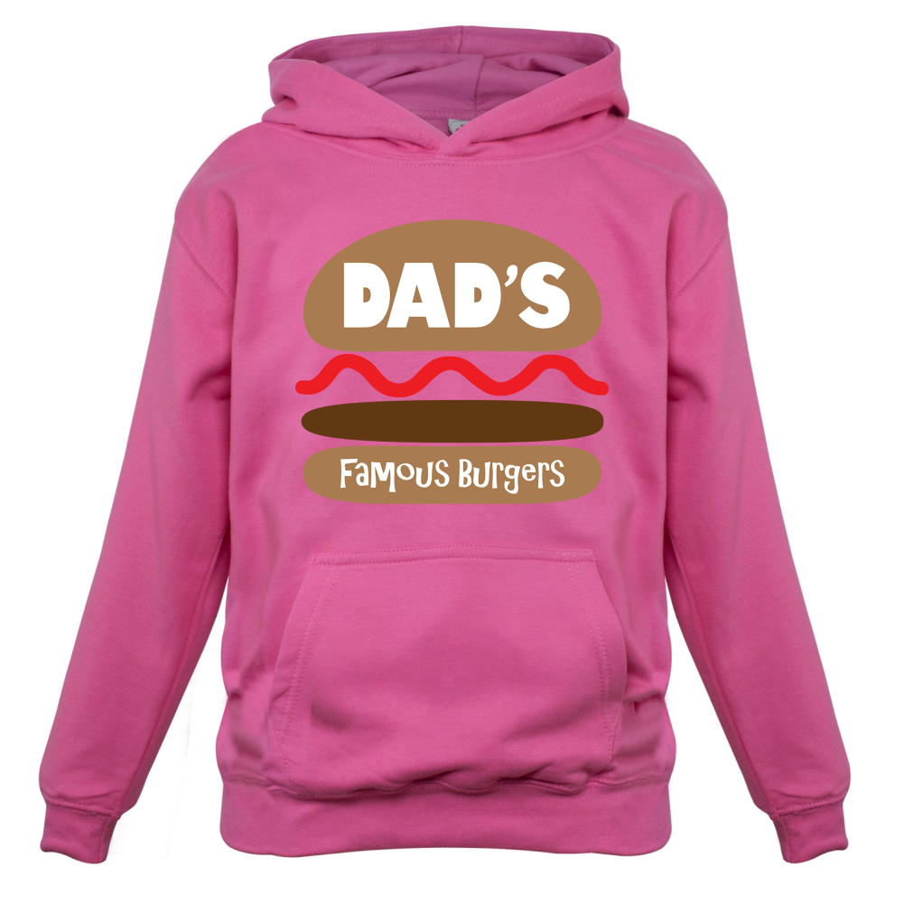 Dad's Famous Burgers Kids T Shirt