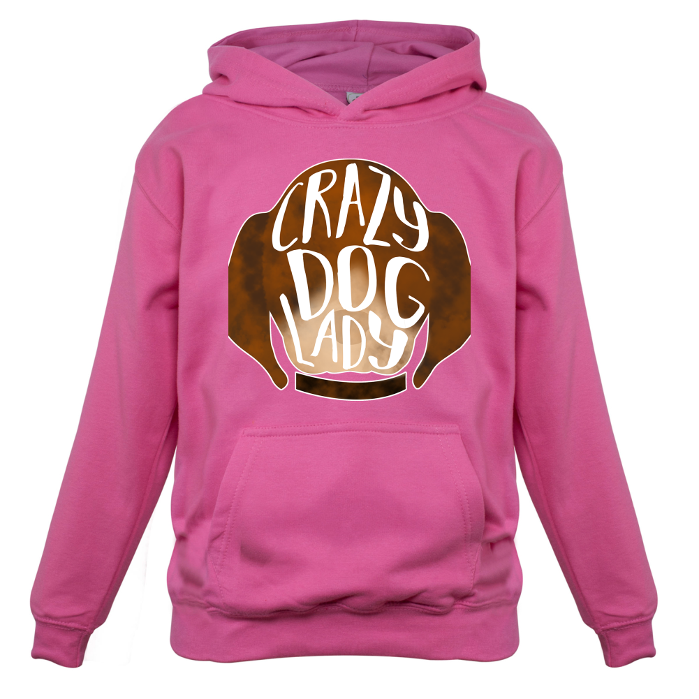 Crazy Dog Lady Kids T Shirt