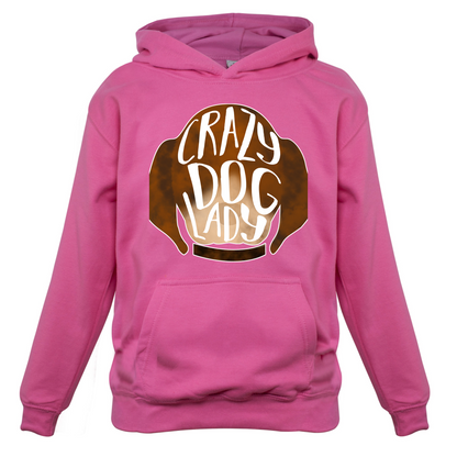 Crazy Dog Lady Kids T Shirt