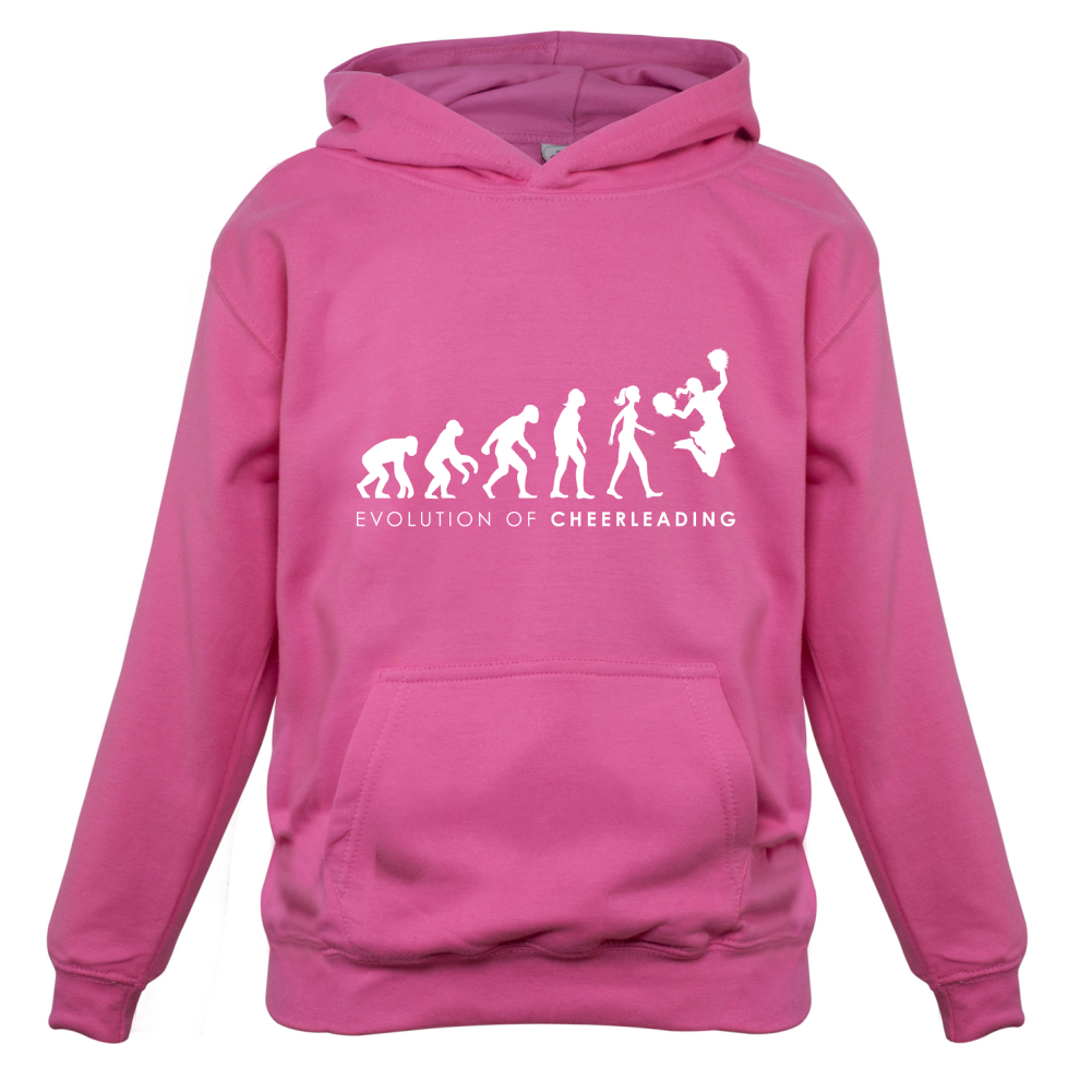 Evolution Of Woman Cheerleading Kids T Shirt