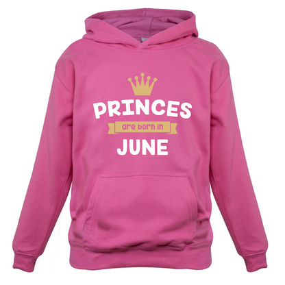 Princes Are Born In June Kids T Shirt