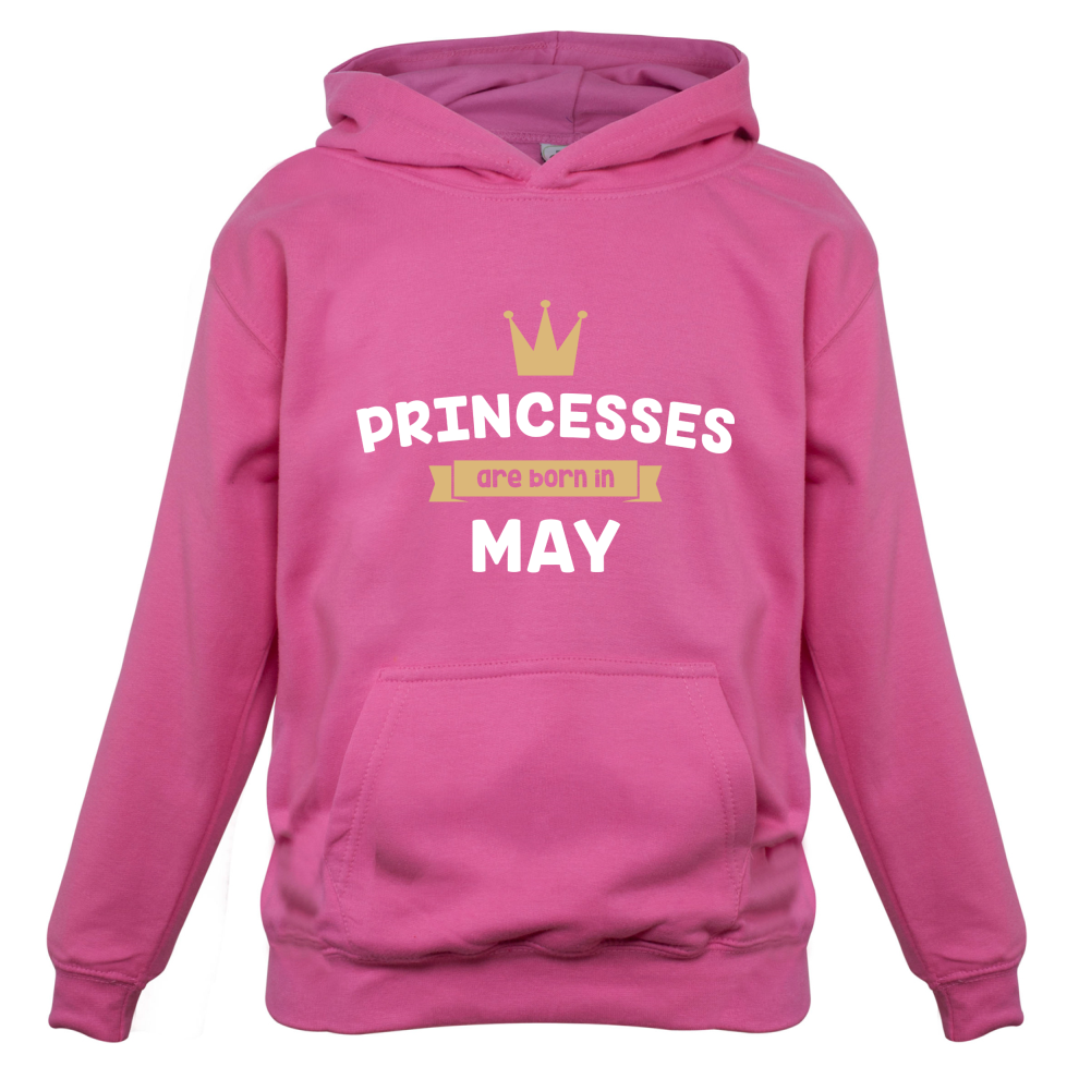 Princesses Are Born In May Kids T Shirt