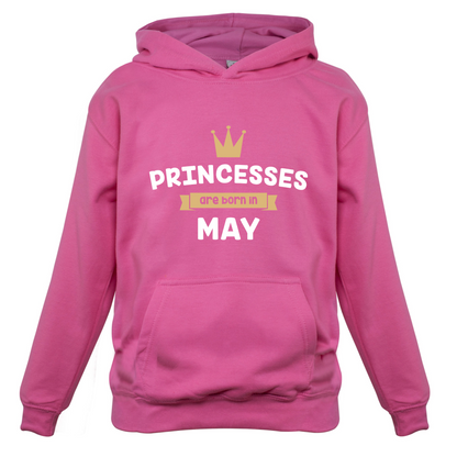Princesses Are Born In May Kids T Shirt