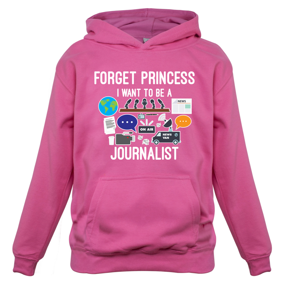 Forget princess Journalist Kids T Shirt