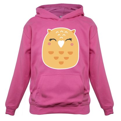 Smiley Face Mrs Owl Kids T Shirt