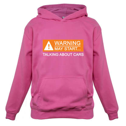 Warning May Start Talking about Cars Kids T Shirt
