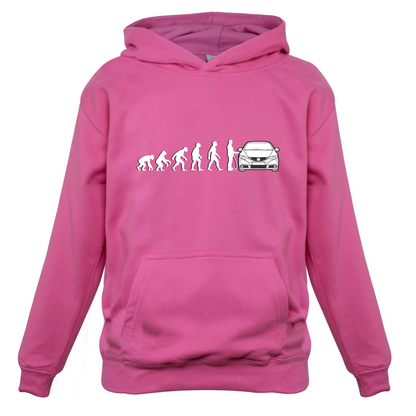 Evolution of Man Civic Driver Kids T Shirt