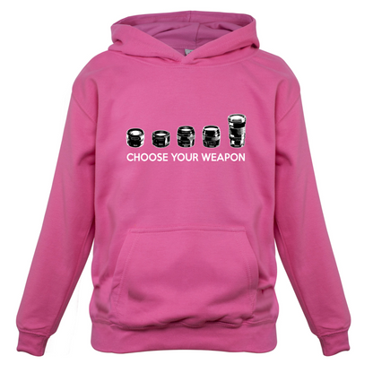 Choose your Weapon (Camera Lenses) Kids T Shirt