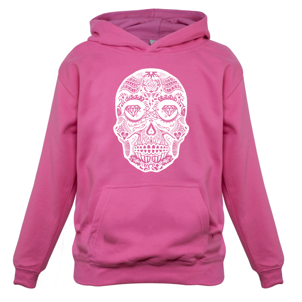 Mexican Sugar Candy Skull Kids T Shirt