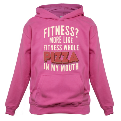 Fitness Pizza In My Mouth Kids T Shirt