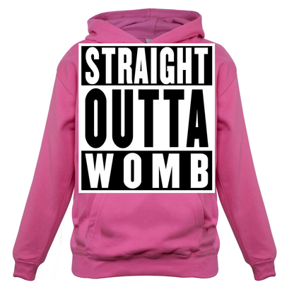 Straight Outta Womb Kids T Shirt