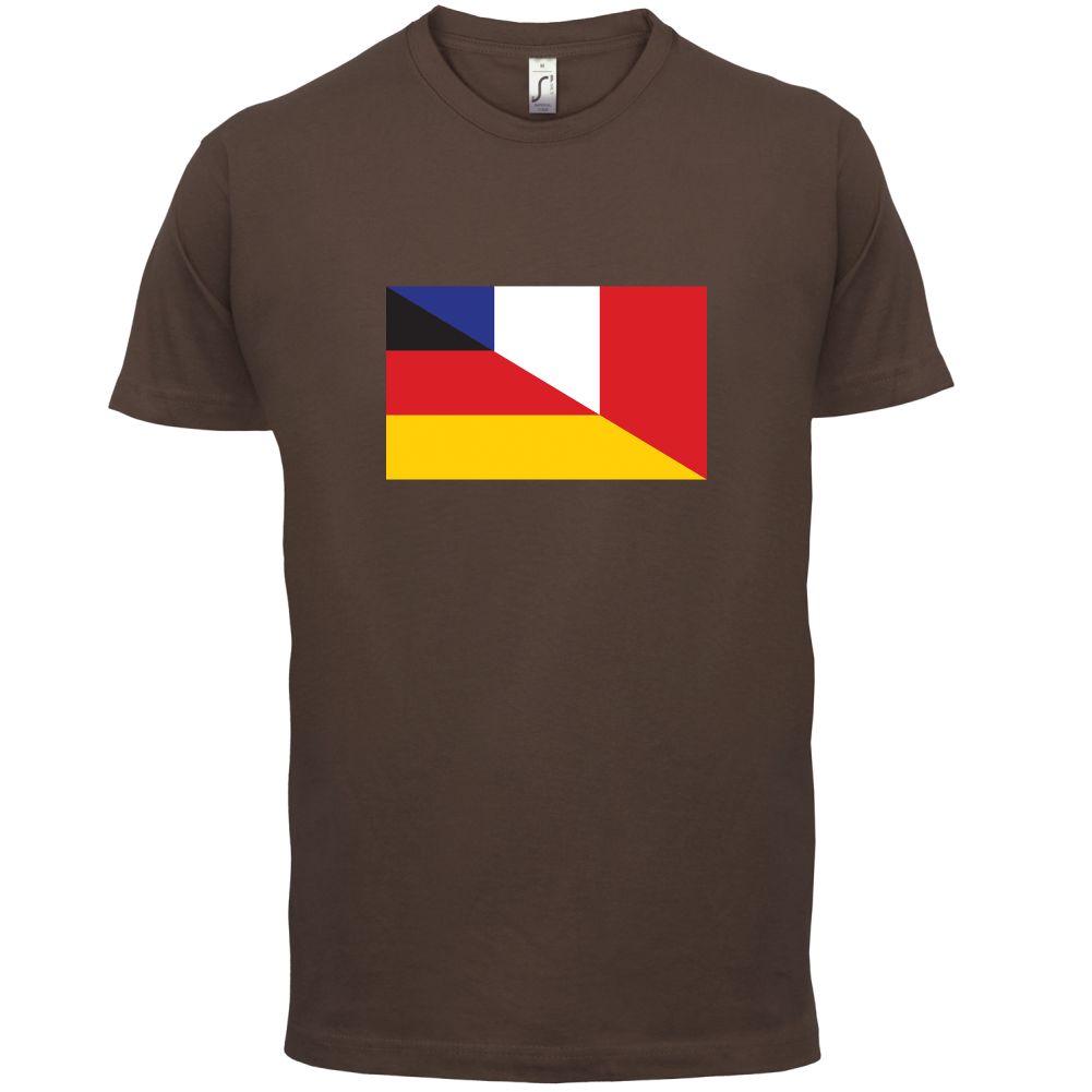 Half German Half French Flag T Shirt