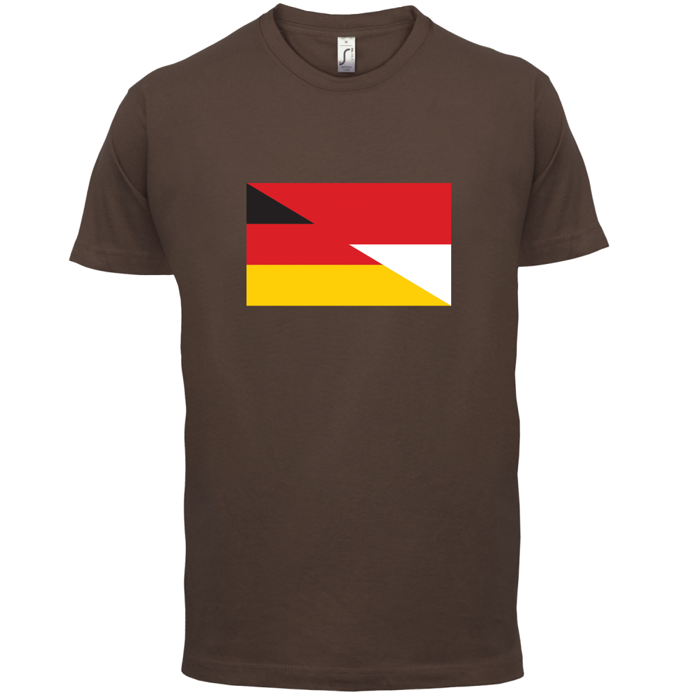 Half German Half Polish Flag T Shirt