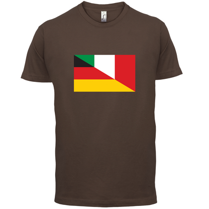 Half German Half Italian Flag T Shirt