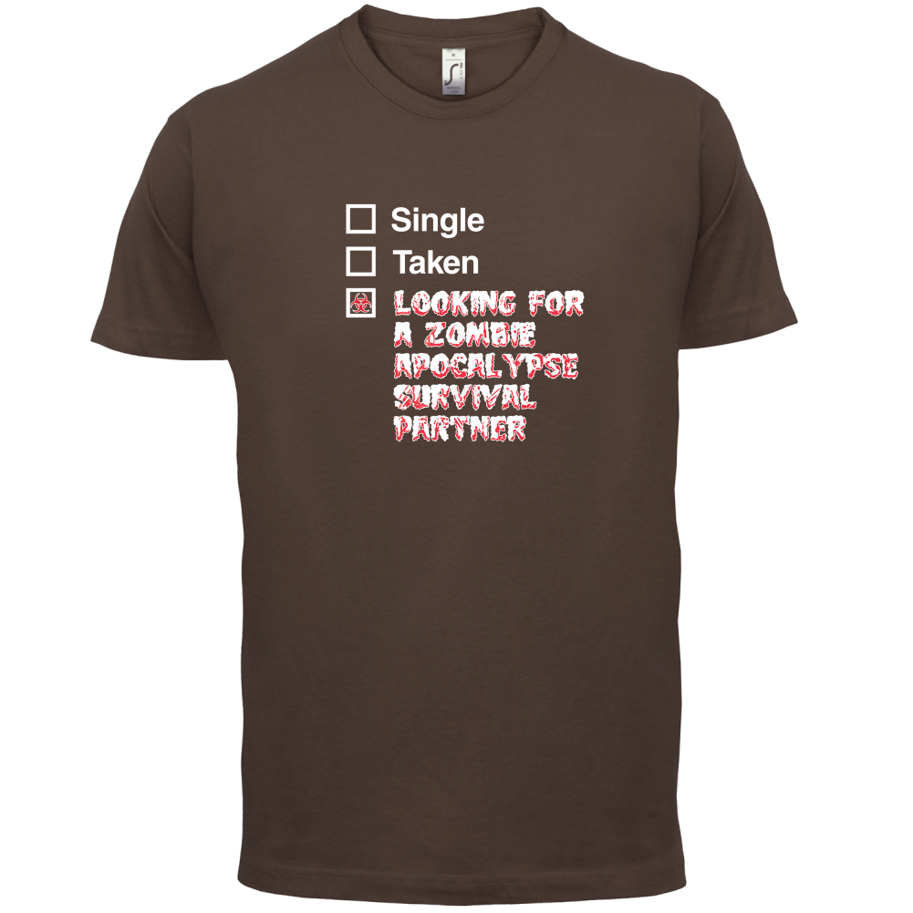 Single Taken Zombie Apocalypse T Shirt