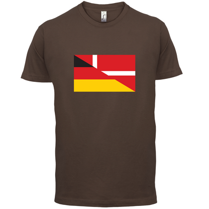 Half German Half Danish Flag T Shirt