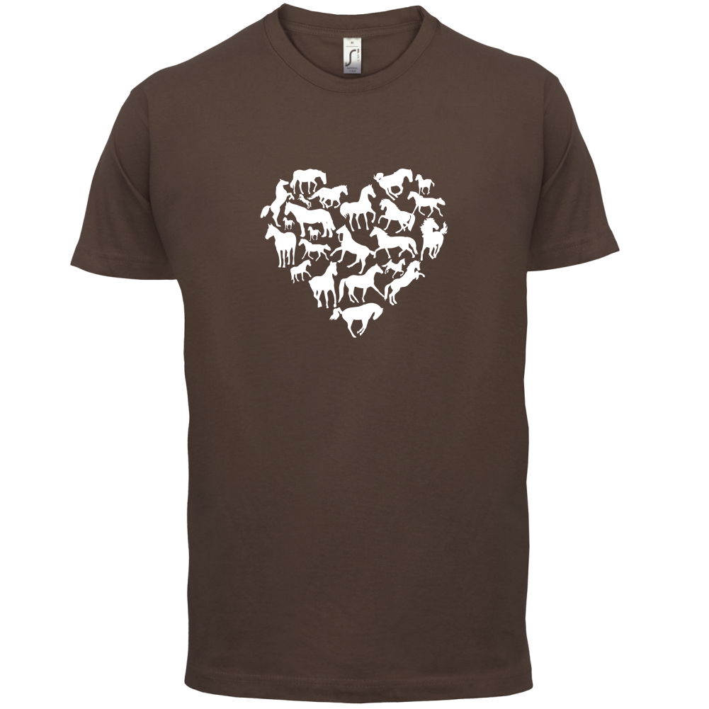 Love Heart Horse T Shirt