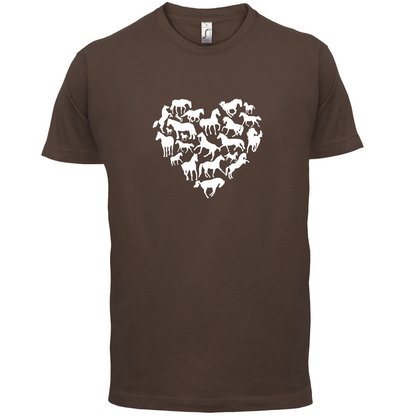 Love Heart Horse T Shirt