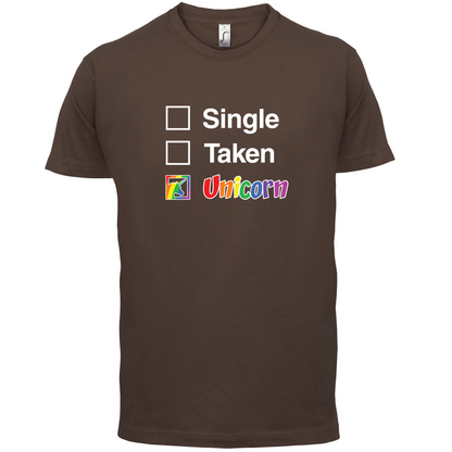 Single Taken Unicorn T Shirt