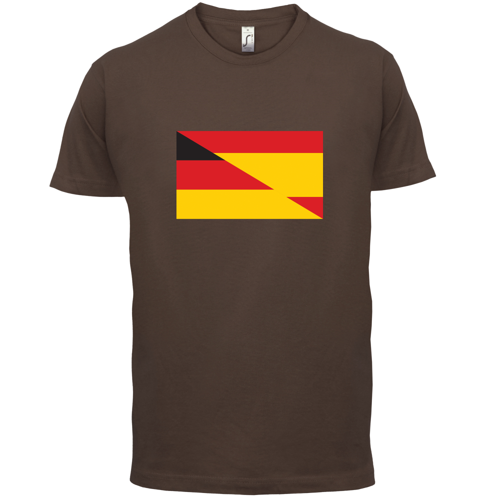 Half German Half Spanish Flag T Shirt
