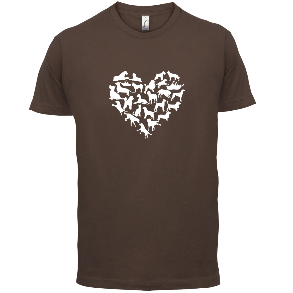 Love Heart Dogs T Shirt