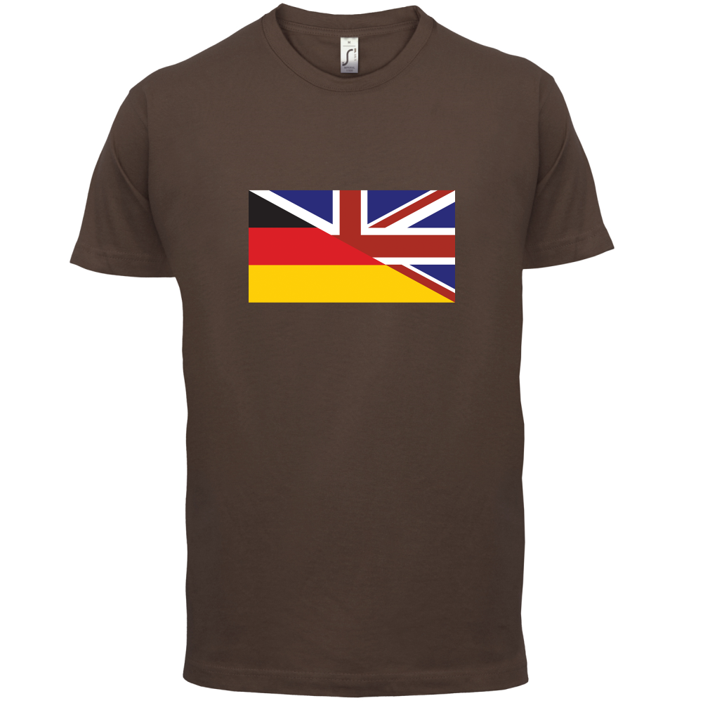 Half German Half British Flag T Shirt