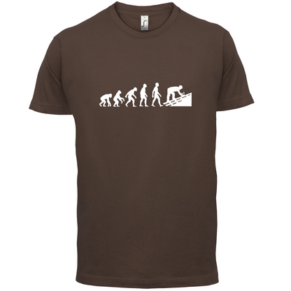 Evolution Of Man Roofer T Shirt