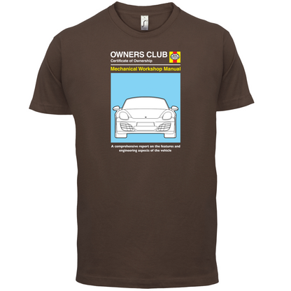 Car Owners Manual 981 Turbo T Shirt