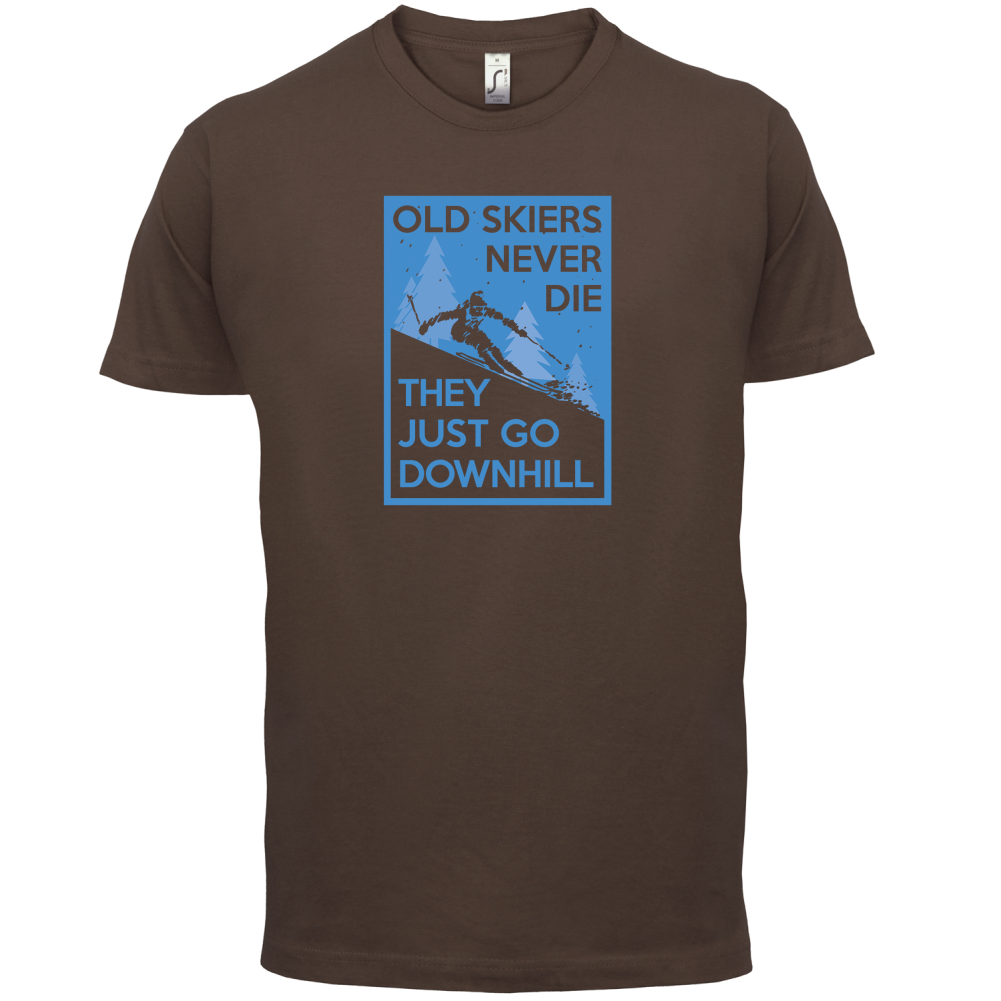 Skiers Go Downhill T Shirt