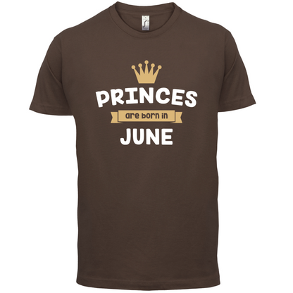 Princes Are Born In June T Shirt