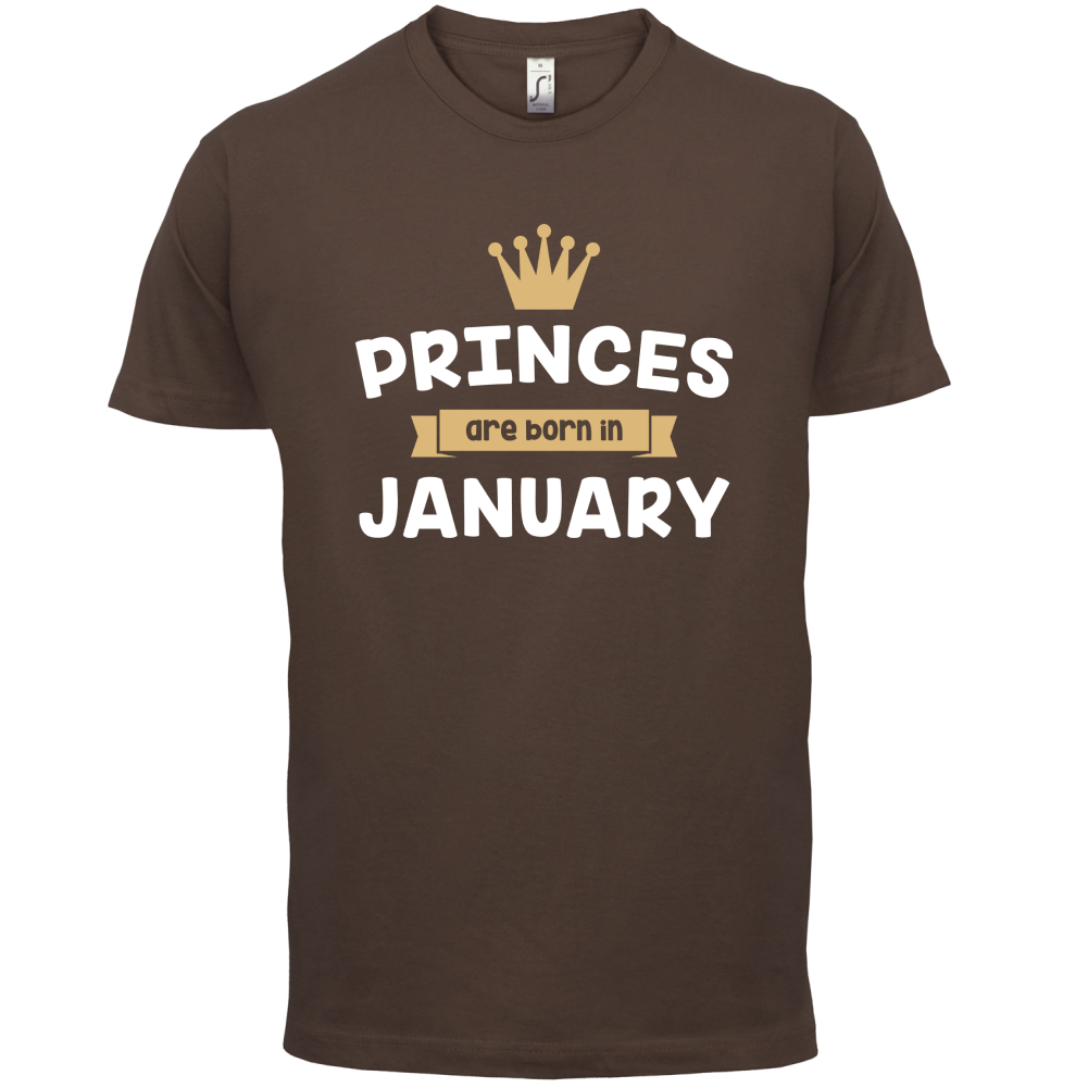 Princes Are Born In January T Shirt
