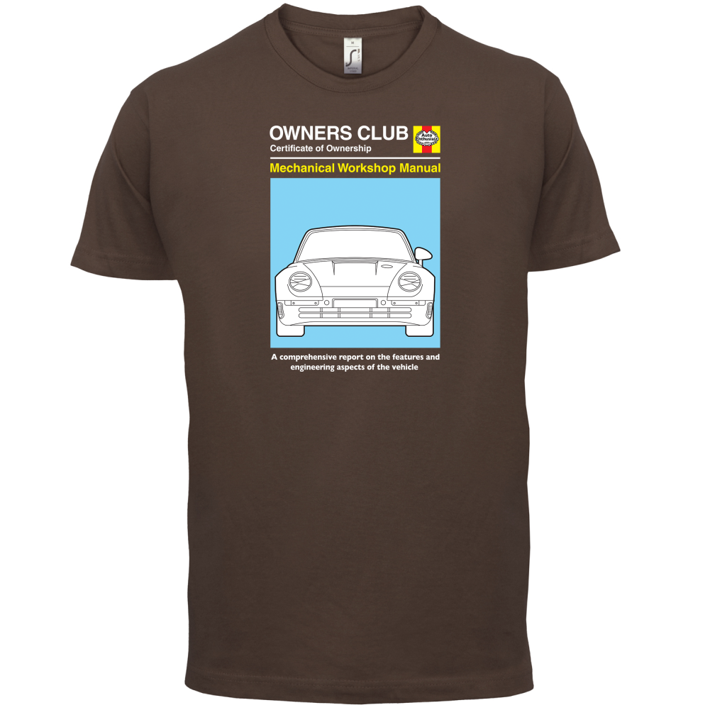 Car Owners Manual 959 Turbo T Shirt