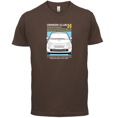 Car Owners Manual Fiat 500 T Shirt