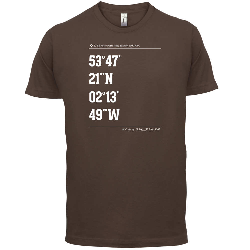 Stadium Coordinates Clarets T Shirt