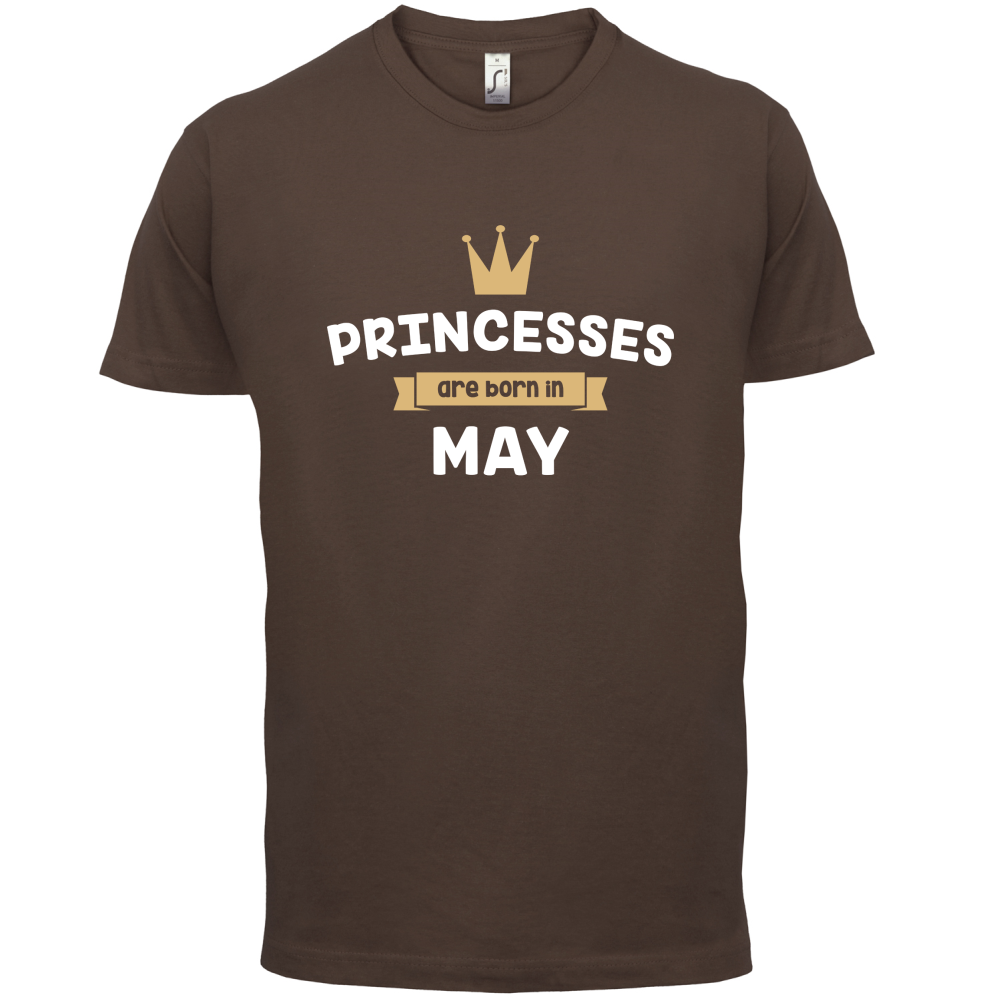 Princesses Are Born In May T Shirt