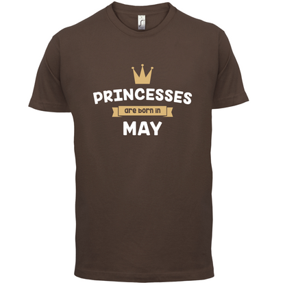 Princesses Are Born In May T Shirt