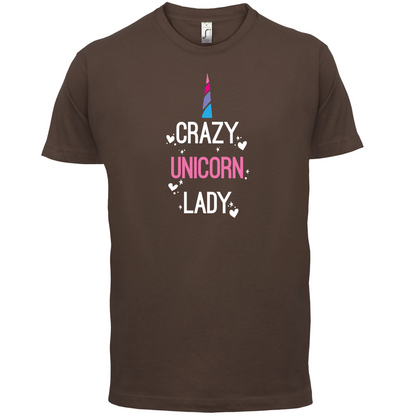 Crazy Unicorn Lady T Shirt