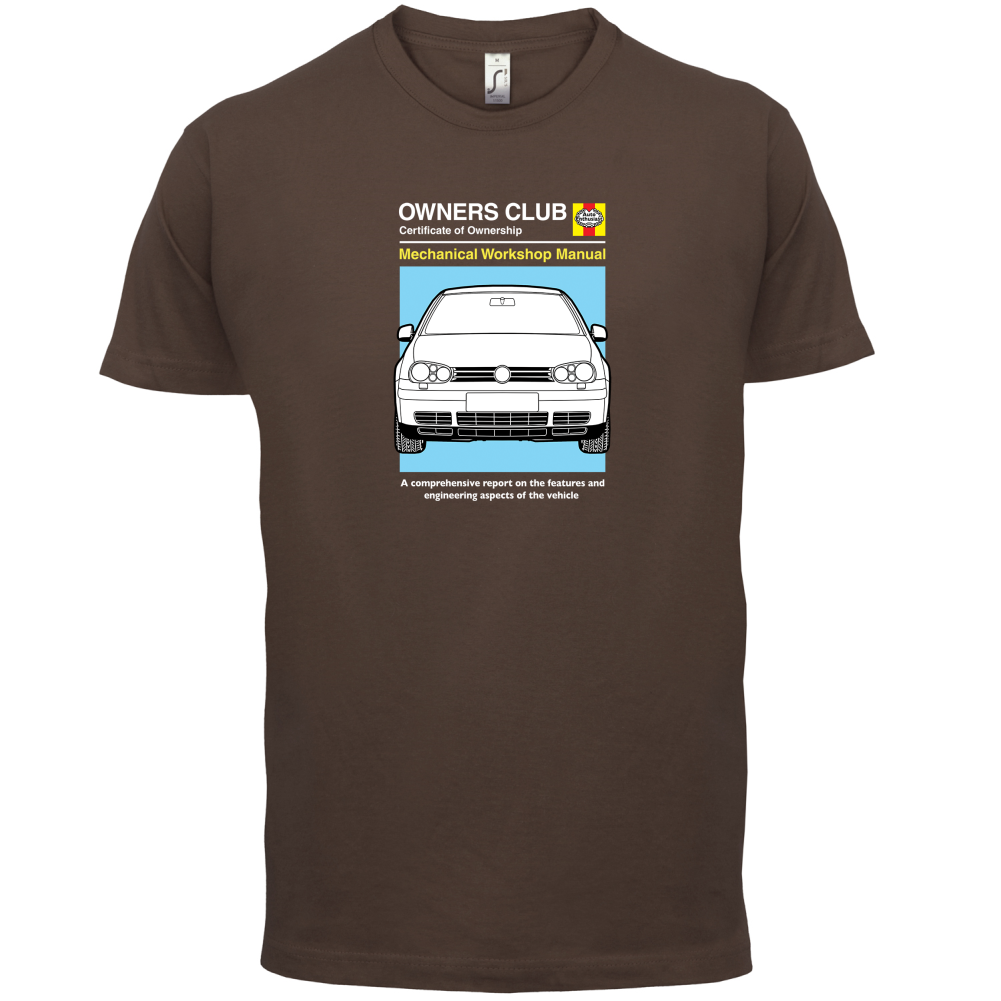 Car Owners Manual Golf MK4 T Shirt